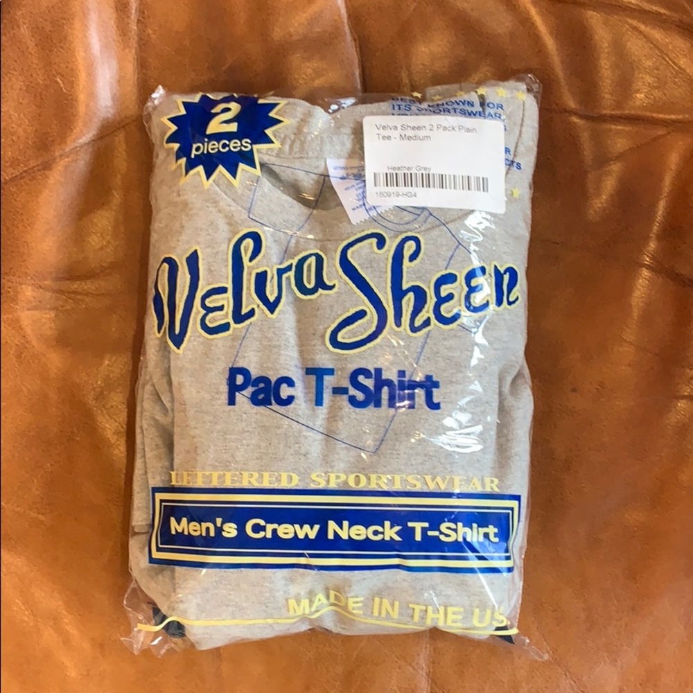 🚫SOLD🚫NWT Velva Sheen 2 Pac Heather Gray Tees M